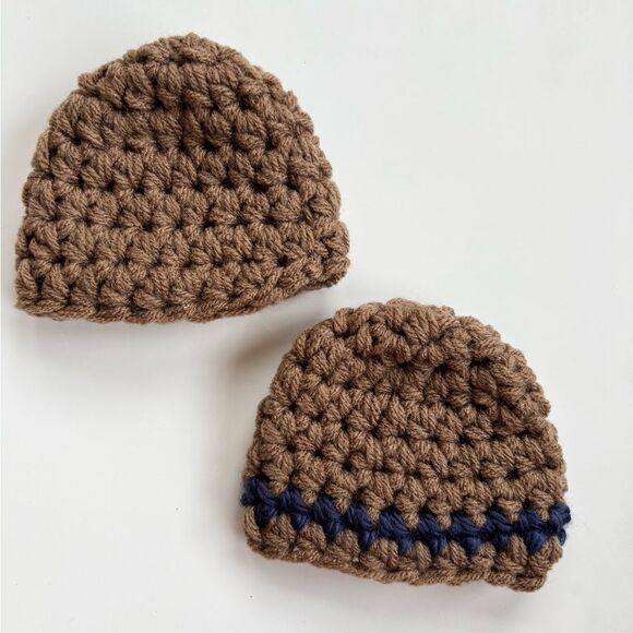 Newborn Crochet Baby Hats - Picture 1 of 8